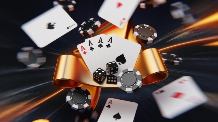 Mobile phone displaying live casino interface